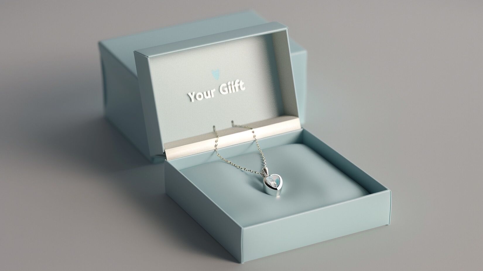 Two piece rigid box for jewellery